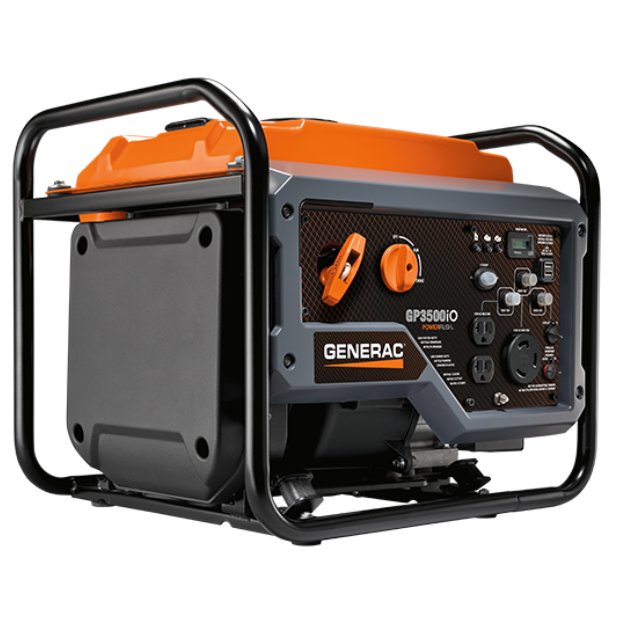 Generac Portable Inverter Generator, 3500iO | Open Frame 50ST/CSA G0071280