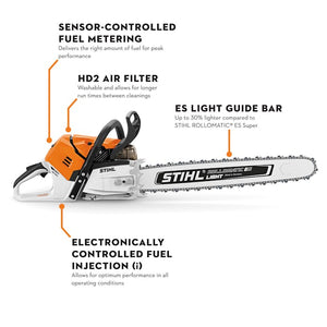 STIHL® MS 500¡ with 25 Inch Bar and Chain