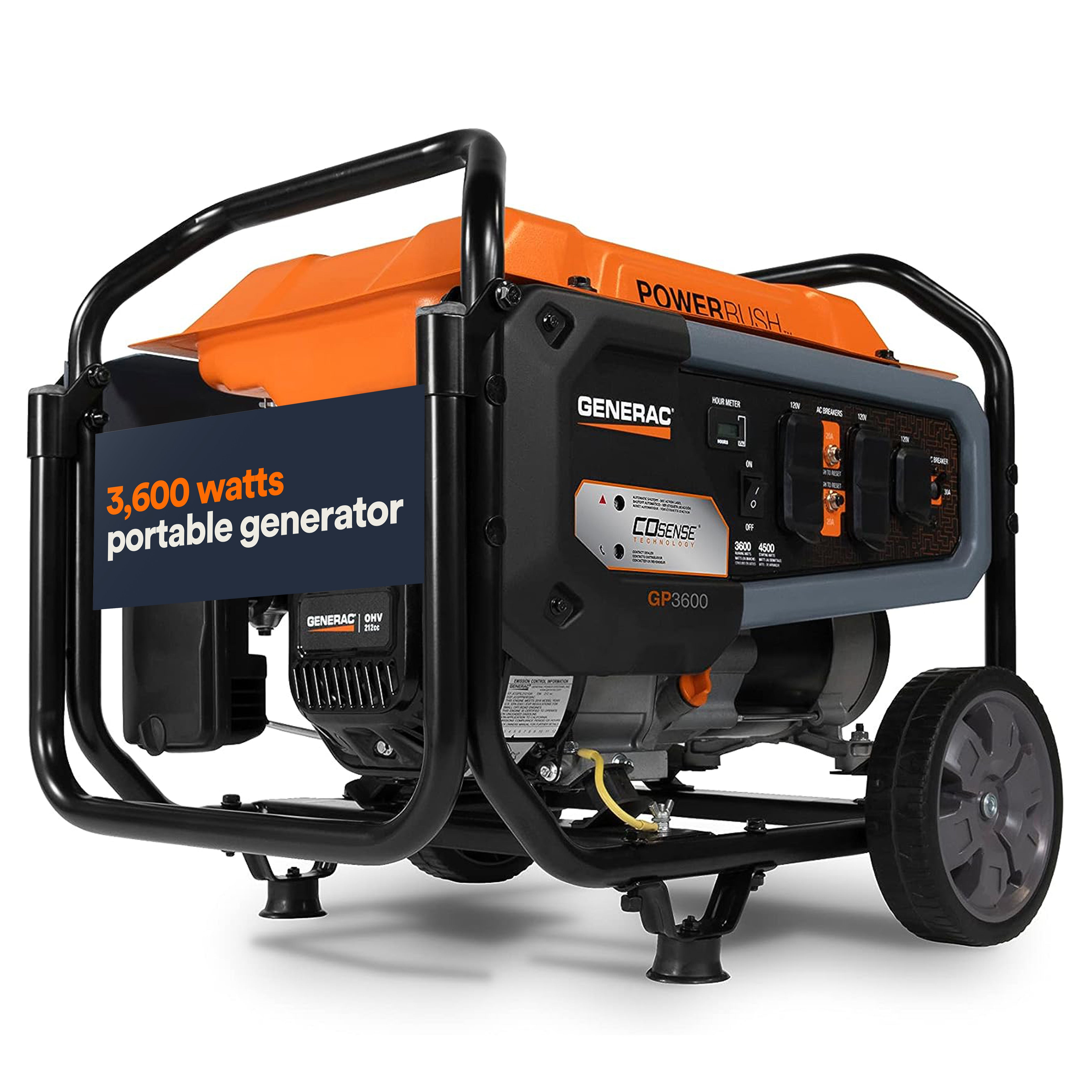 Portable Generator, 3600W | With COsense | 49ST G0077211